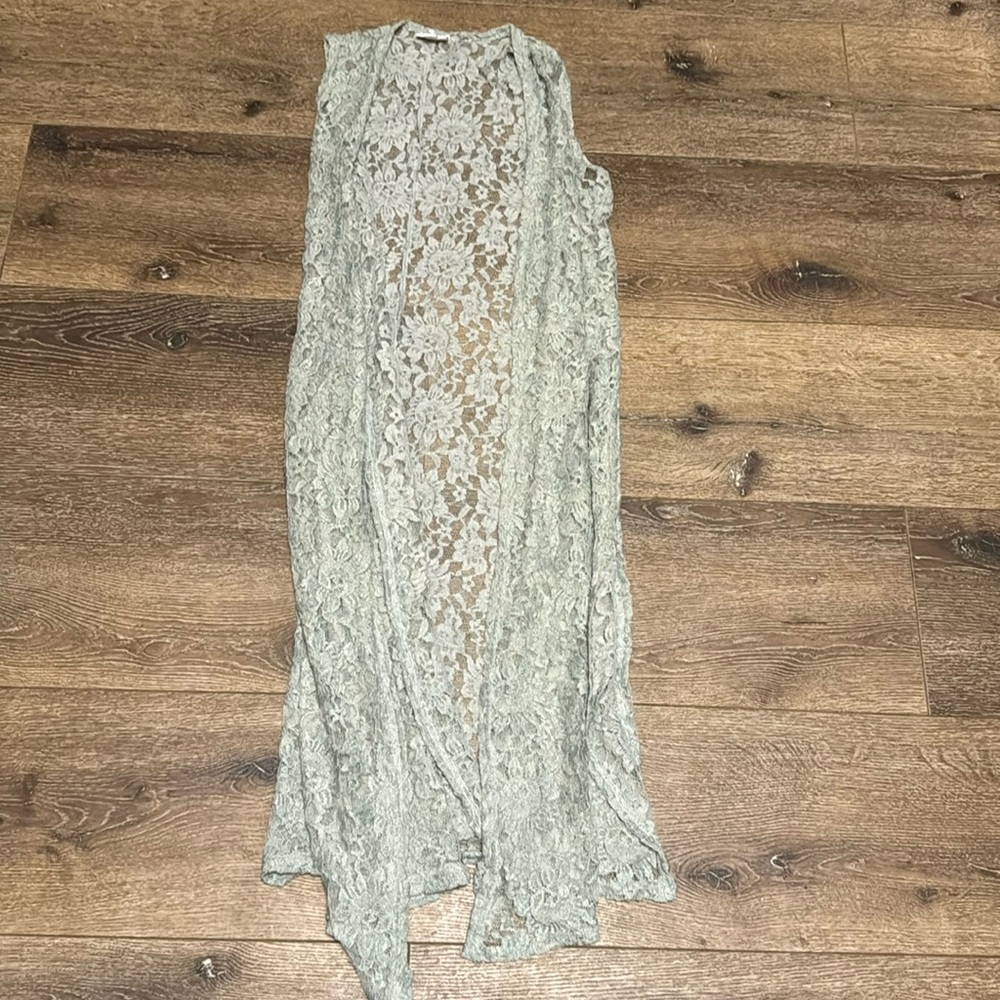 LuLaRoe green‎ cardigan small